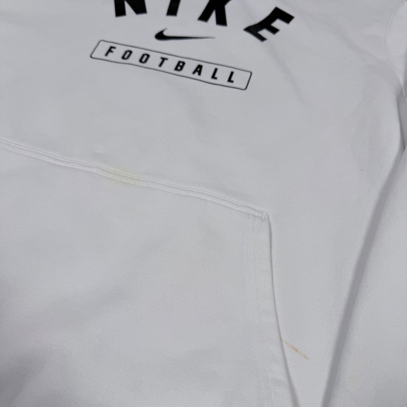 Nike Football Hoodie White Pullover Athletic Mens Size XXL - Picture 2 of 5